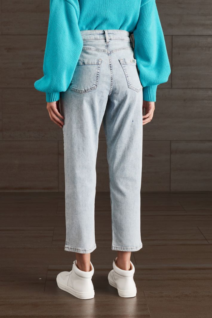 Jeans cinque tasche - AZZURRO DENIM CHIARO - Fashion Market - 4