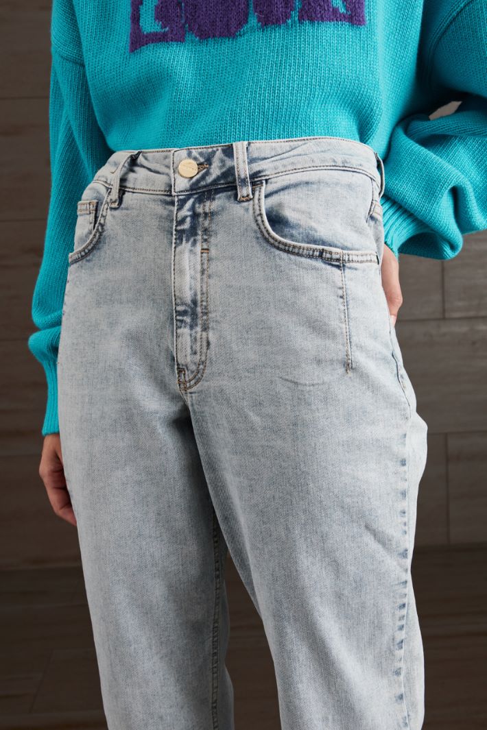 Jeans cinque tasche - AZZURRO DENIM CHIARO - Fashion Market - 3