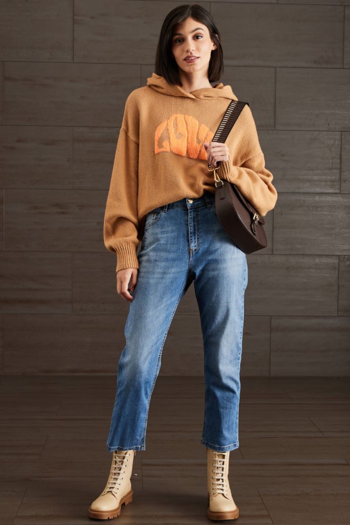 Jeans in denim di cotone - BLU DENIM - Fashion Market