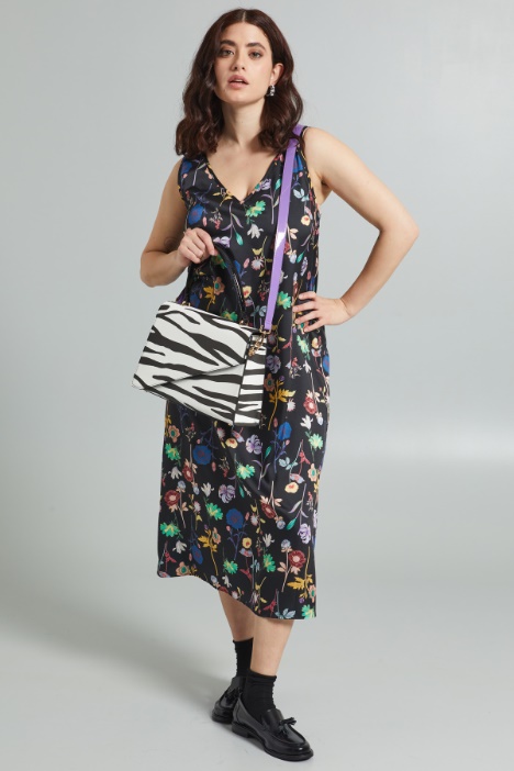 Abito smanicato con spacco - Fashion Market