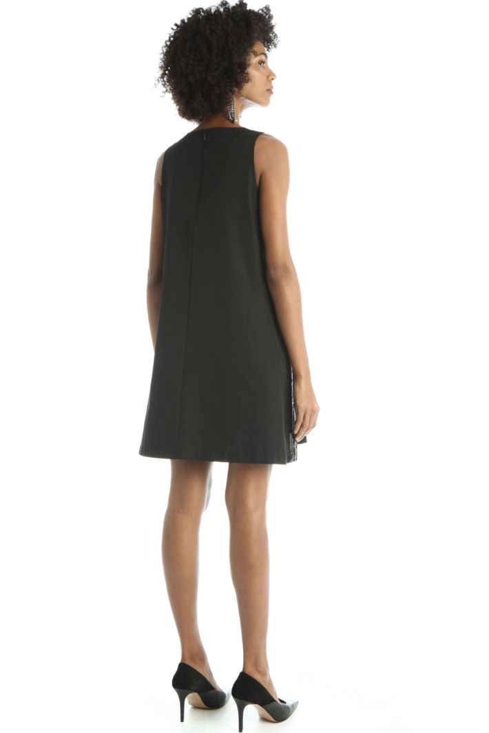 Abito a trapezio con perline - NERO - Fashion Market - 2