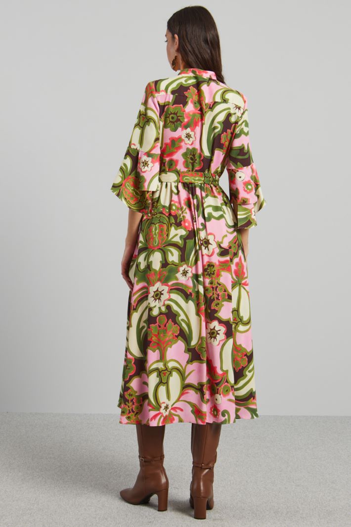 Chemisier in crépe de chine - ROSA VERDE - Fashion Market - 4