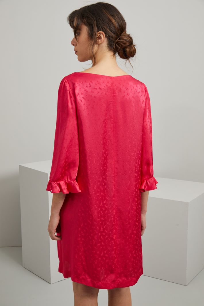 Abito in raso - MAGENTA - Fashion Market - 4