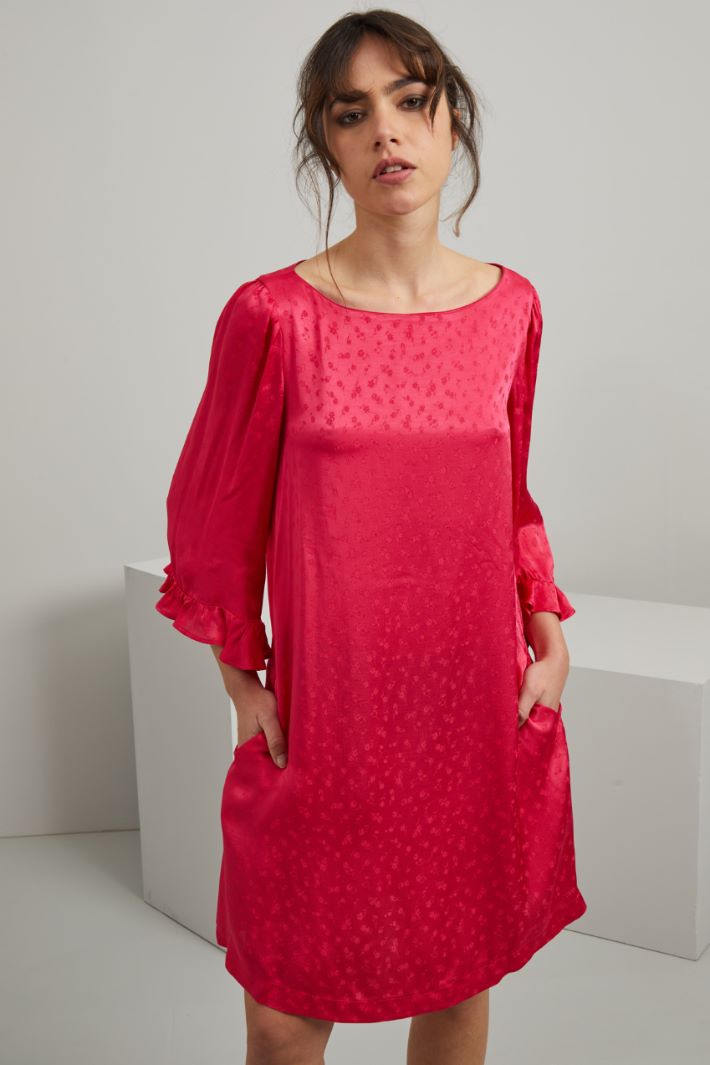 Abito in raso - MAGENTA - Fashion Market - 2