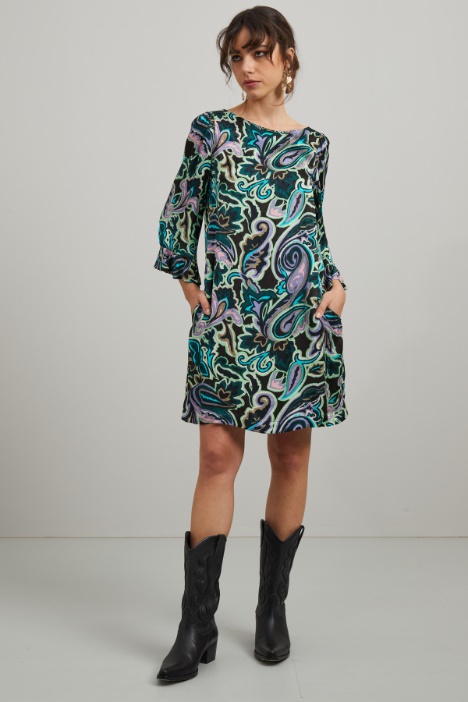 Abito corto in raso - Fashion Market