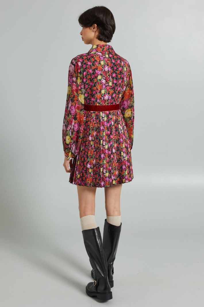 Chemisier con cintone  - VIOLA ROSSO GIALLO - Fashion Market - 4