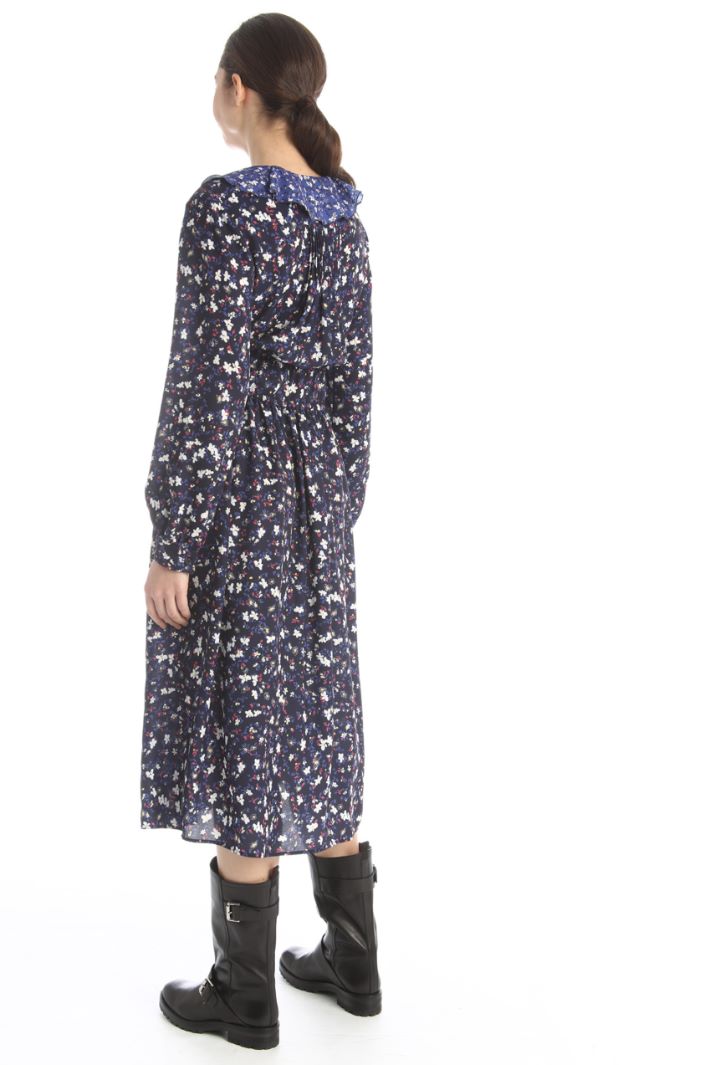 Abito in doppia georgette - BLU - Fashion Market - 2