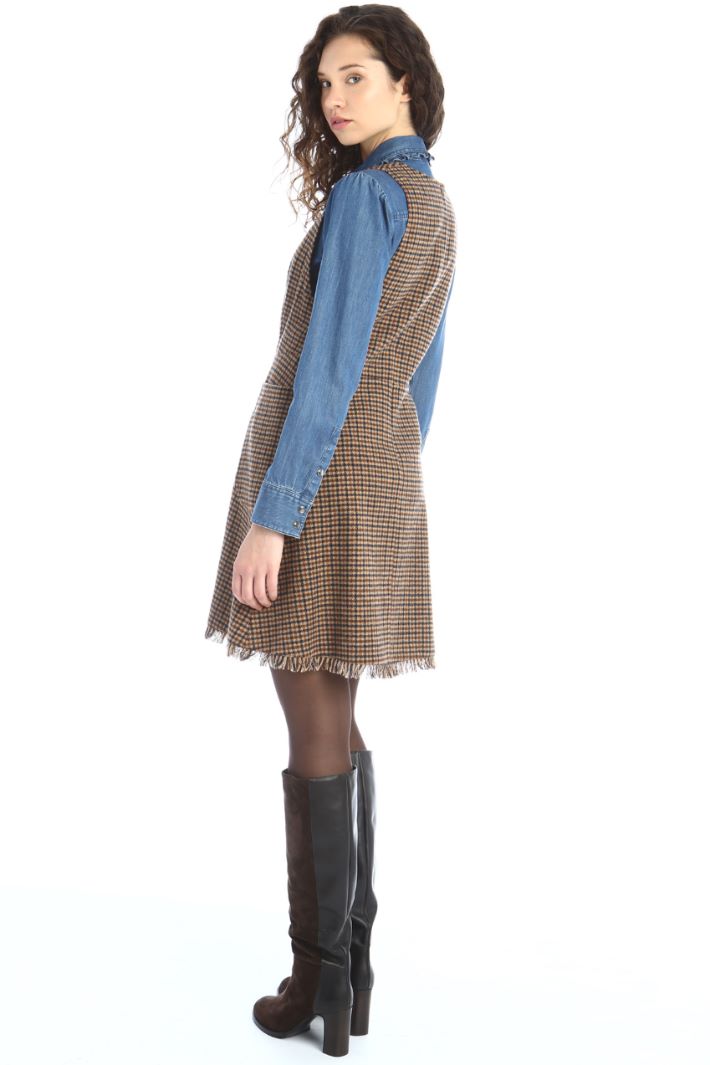 Abito in flanella - CAMMELLO NERO  - Fashion Market - 2