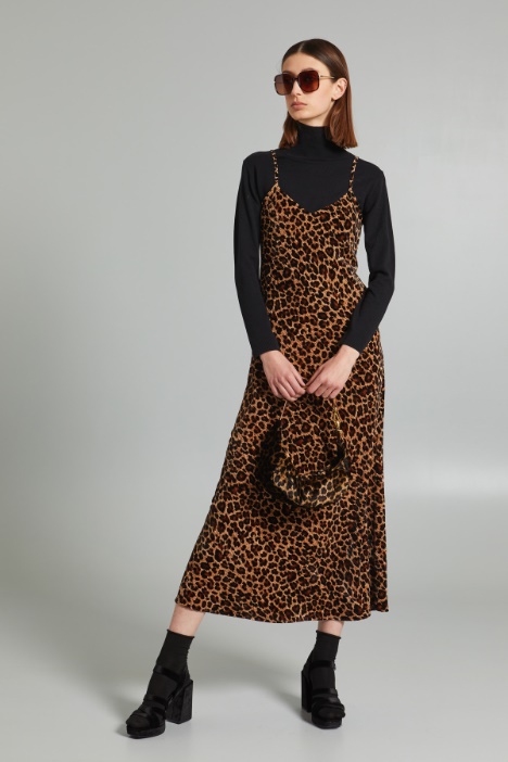 Slip dress in velluto - Fashion Market