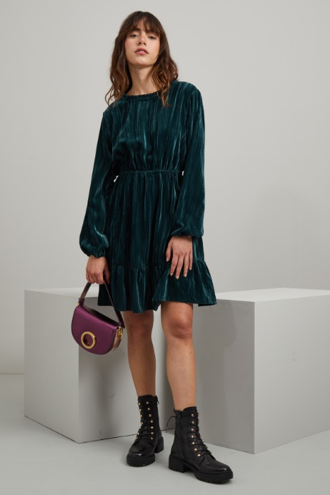 Abito corto in velluto - Fashion Market