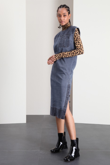 Abito longuette in bull - Fashion Market