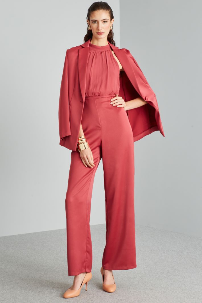 Tuta con scollo all'americana - FRAGOLA - Fashion Market
