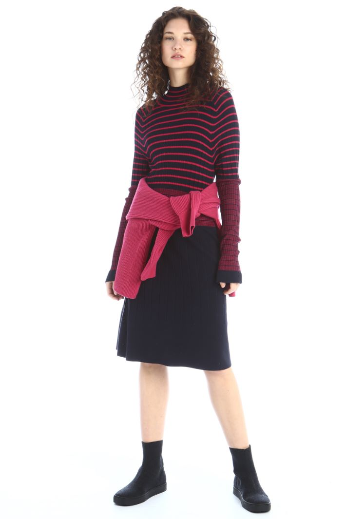 Abito in maglia - BLU NOTTE VIOLA - Fashion Market