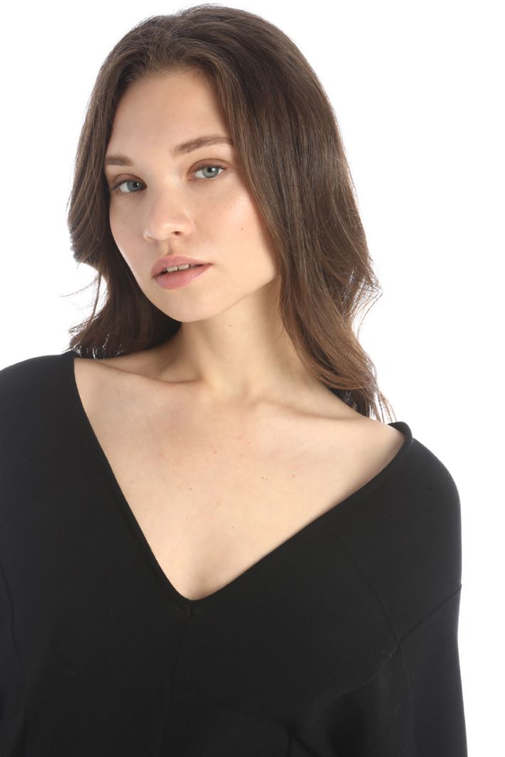 Abito in maglia di viscosa - NERO - Fashion Market - 4