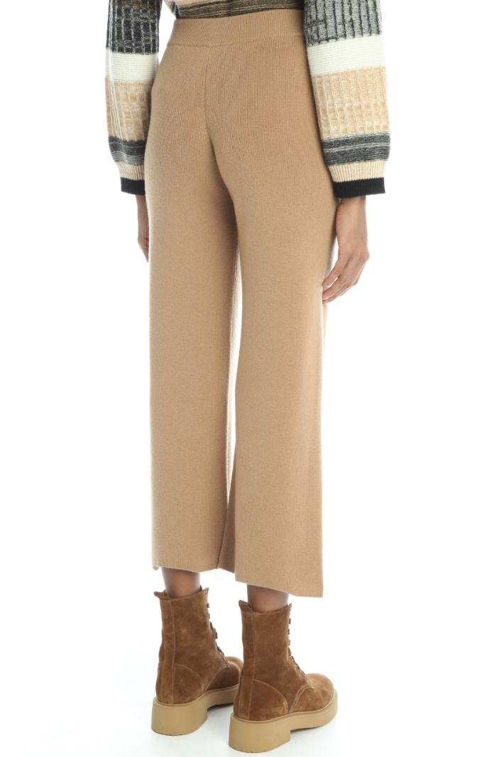 Pantaloni in lana e cashmere - CAMMELLO  - Fashion Market - 2