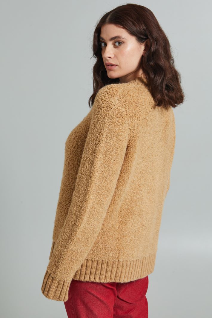 Cardigan in bouclé - BISCOTTO - Fashion Market - 4