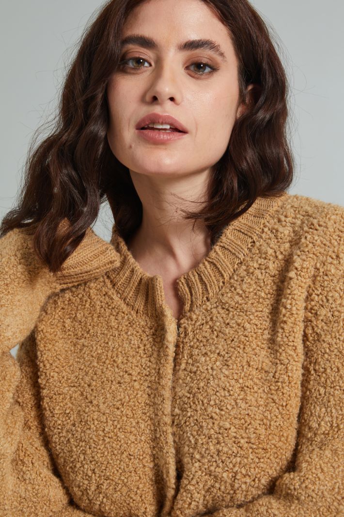 Cardigan in bouclé - BISCOTTO - Fashion Market - 3