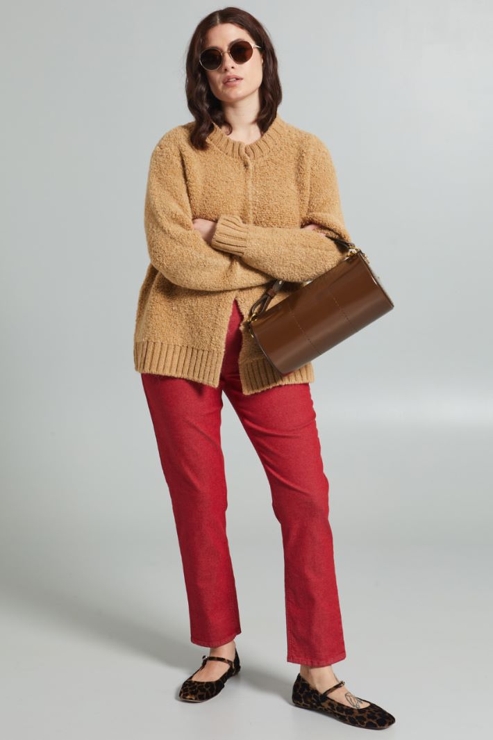Cardigan in bouclé - BISCOTTO - Fashion Market