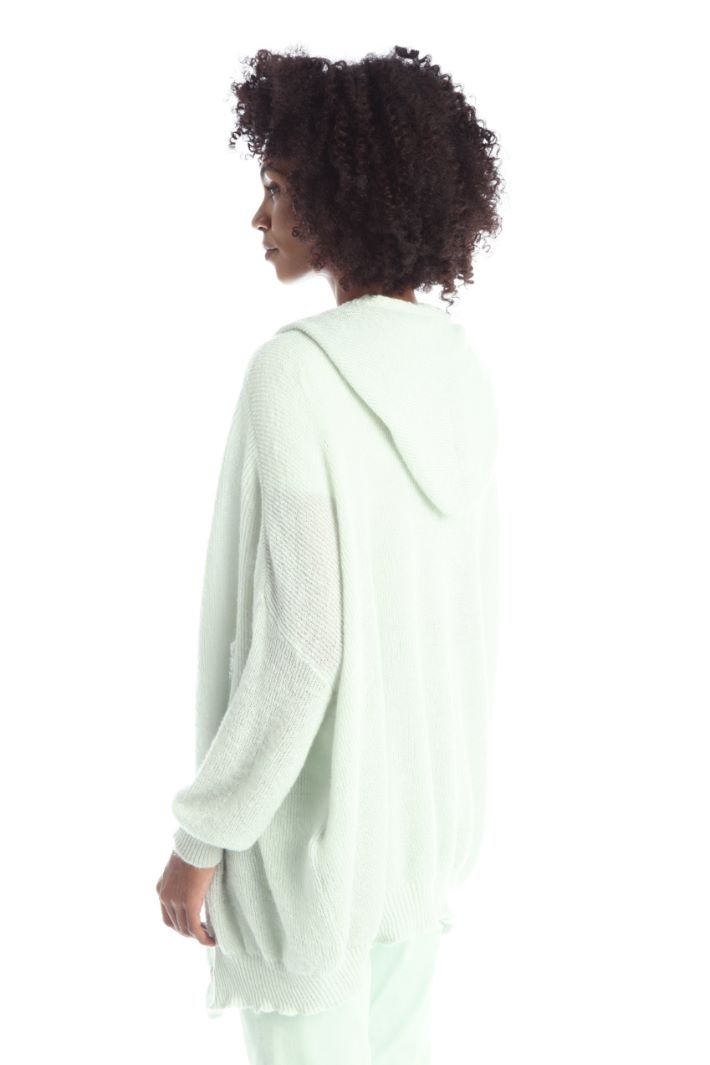 Cardigan in mohair  - VERDE PASTELLO - Fashion Market - 4
