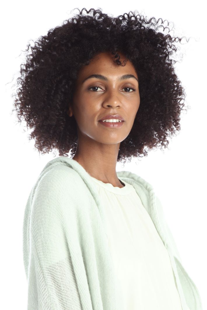 Cardigan in mohair  - VERDE PASTELLO - Fashion Market - 3