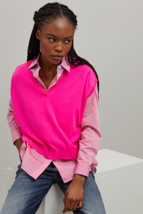 Gilet in lana e cashmere - Fashion Market
