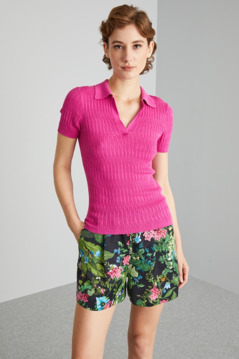 Maglia aderente a maniche corte - Fashion Market