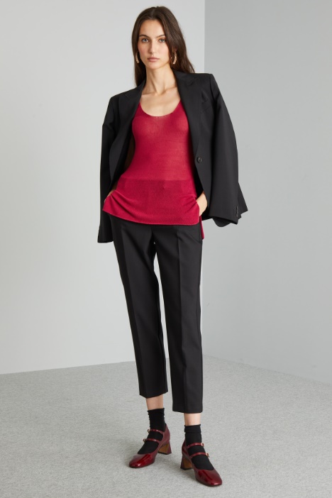 Canotta aderente in maglia - Fashion Market