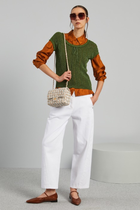 Top in maglia traforata - Fashion Market