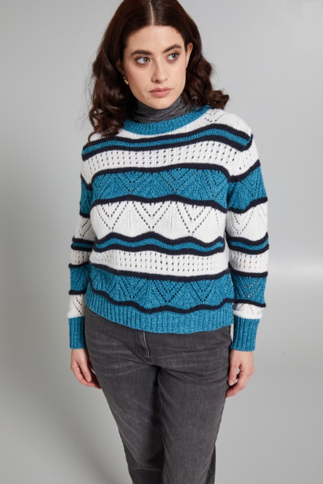Maglia traforata in lana - Fashion Market