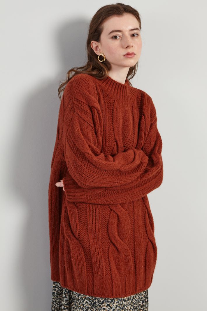Maxi lunga a trecce - TERRACOTTA - Fashion Market - 2