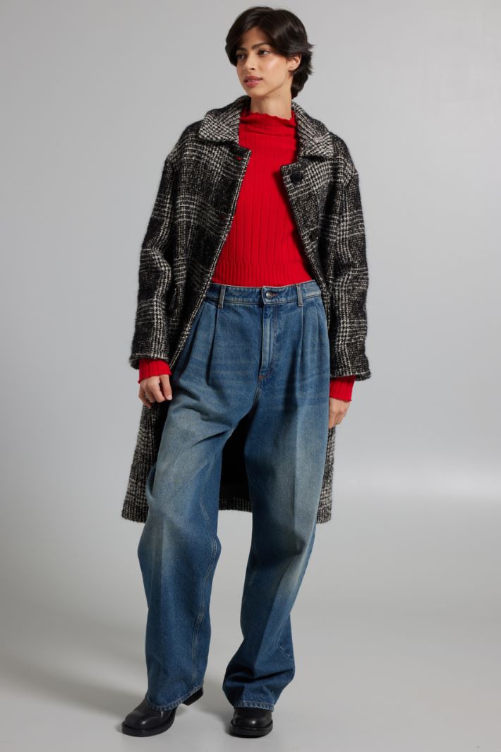 Maglia a coste larghe - ROSSO FUOCO - Fashion Market