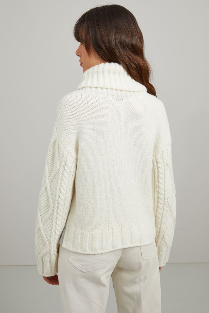 Maglia con ricamo - PANNA - Fashion Market - 4