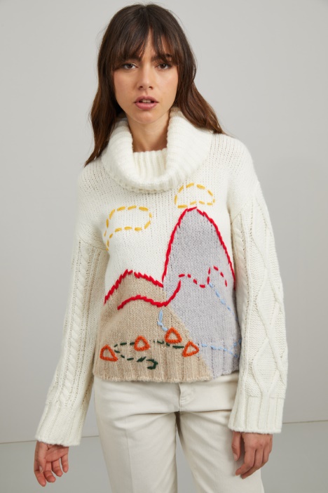 Maglia con ricamo - Fashion Market