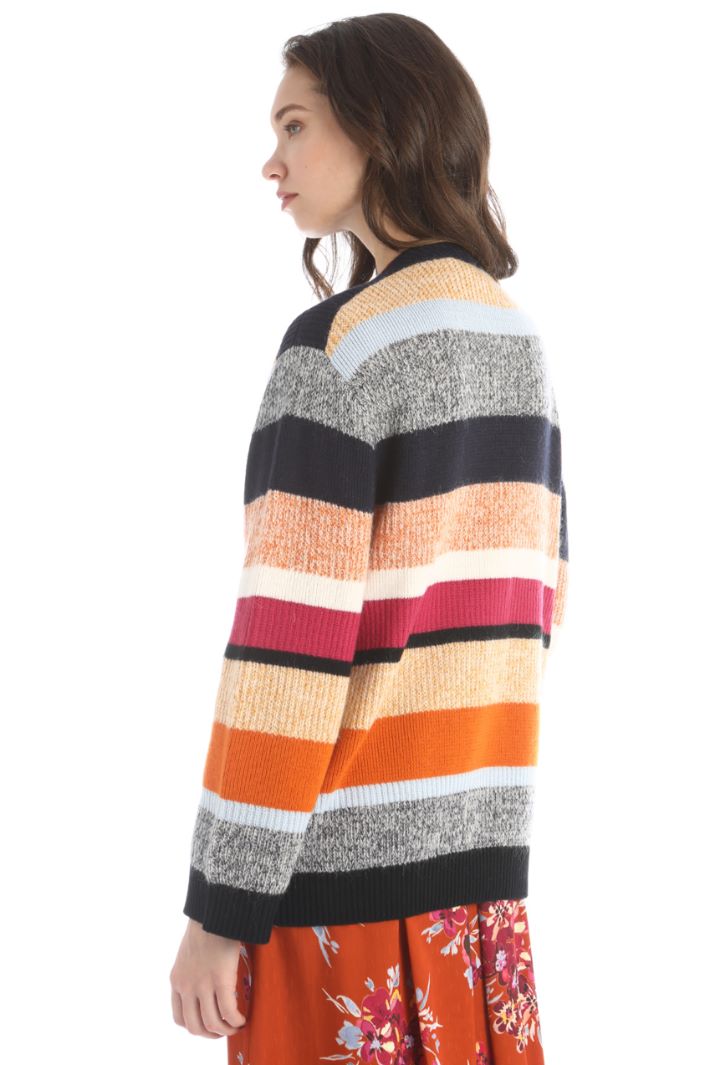 Maglia in lana e mohair - BLU ARANCIONE - Fashion Market - 2
