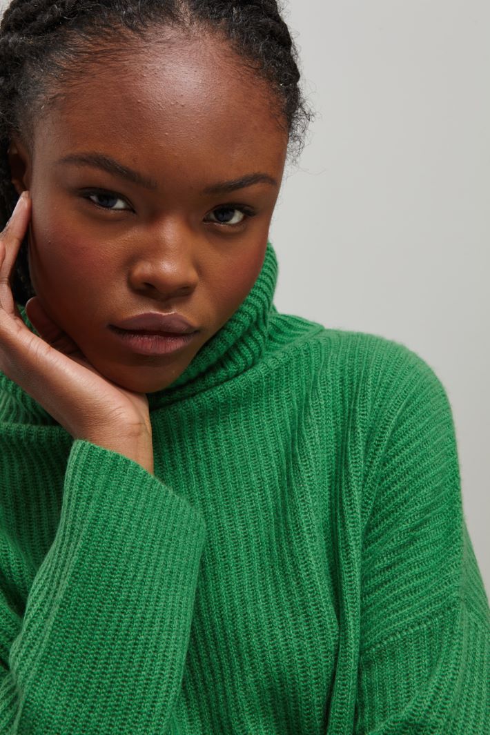 Maglia in cashmere - VERDE - Fashion Market - 4