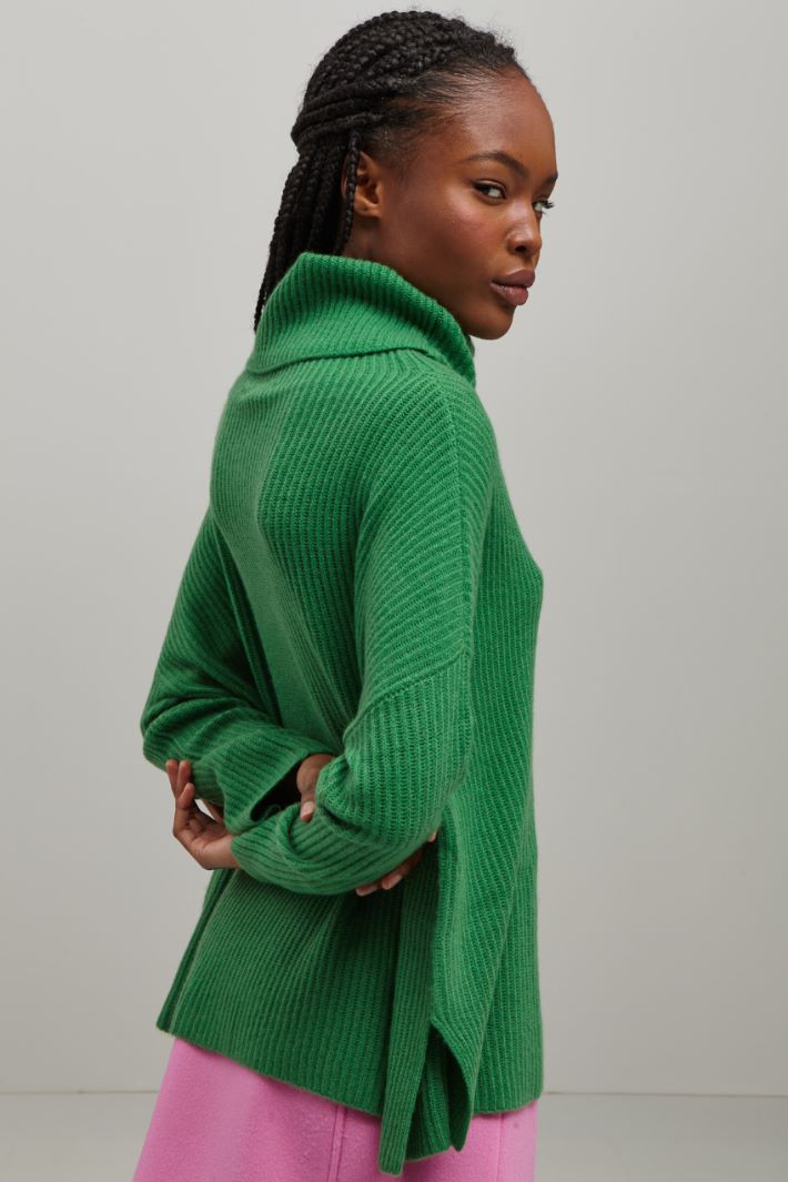 Maglia in cashmere - VERDE - Fashion Market - 3