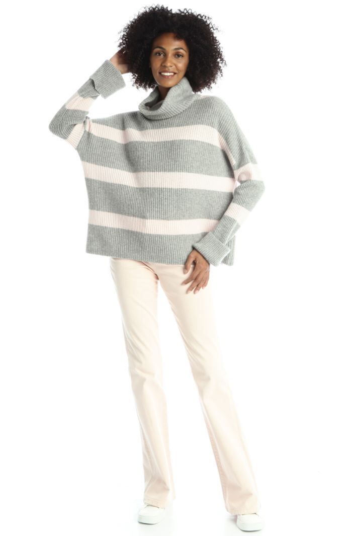 Maglia a coste in cashmere - GRIGIO ROSA - Fashion Market - 4