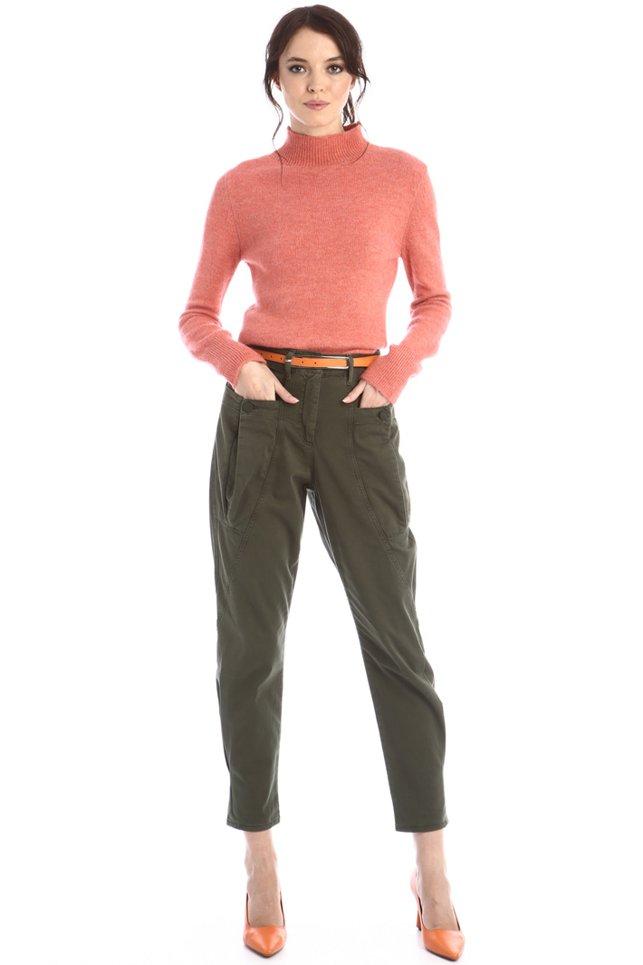 Maglia in lana con spacco - CORALLO - Fashion Market