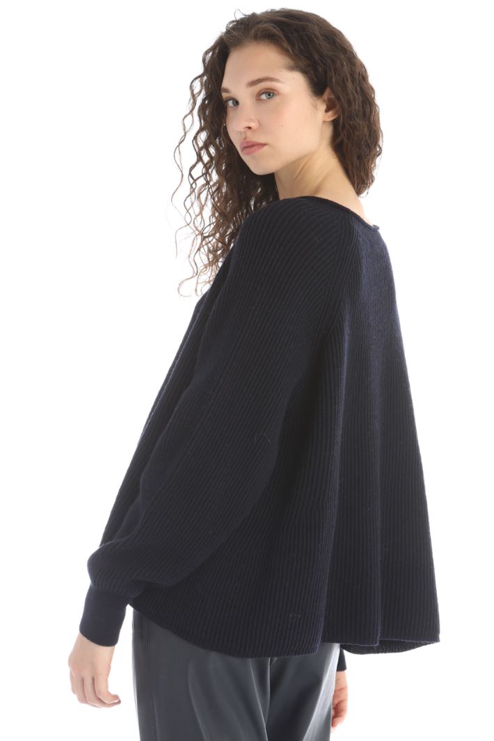 Maglia a coste - BLU NOTTE - Fashion Market - 4