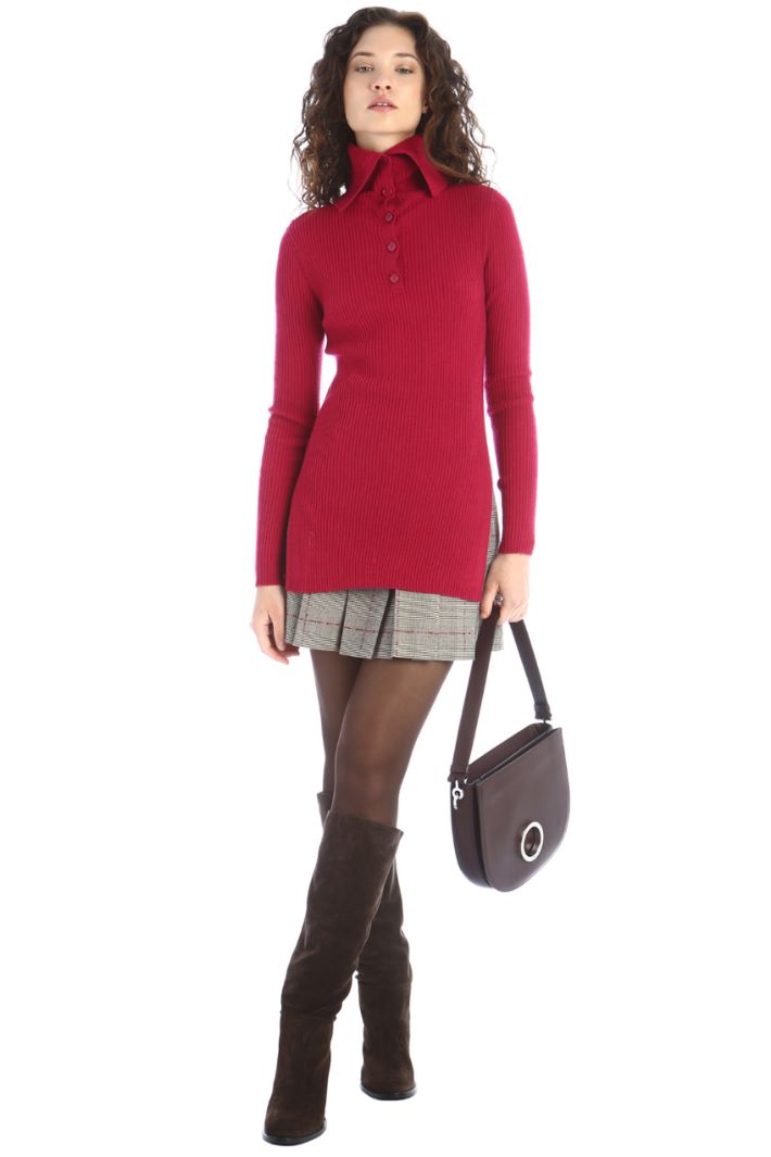 Maglia con spacchi - FUXIA - Fashion Market