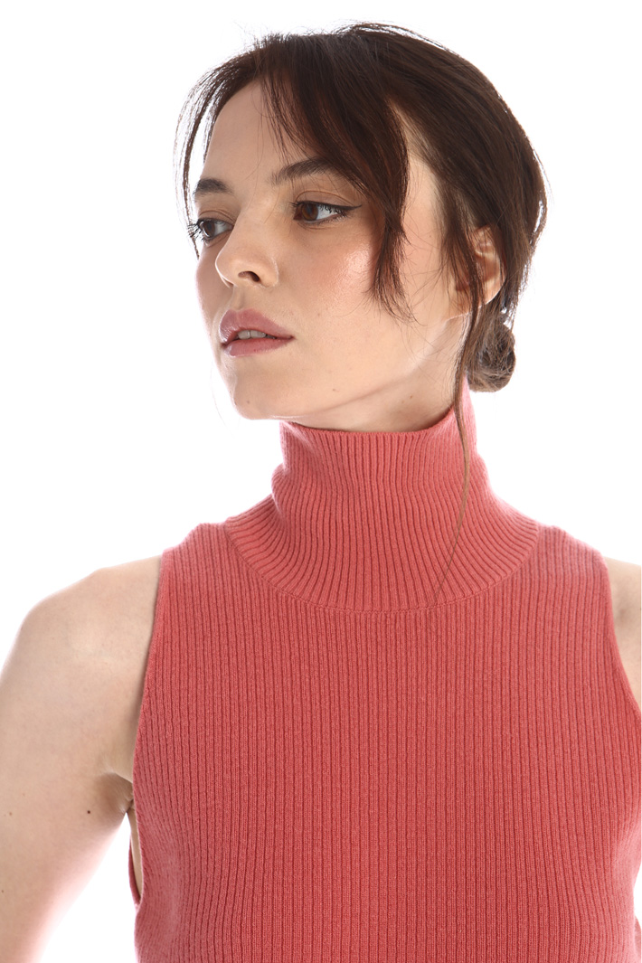 Maglia aderente in lana - TERRACOTTA - Fashion Market - 3