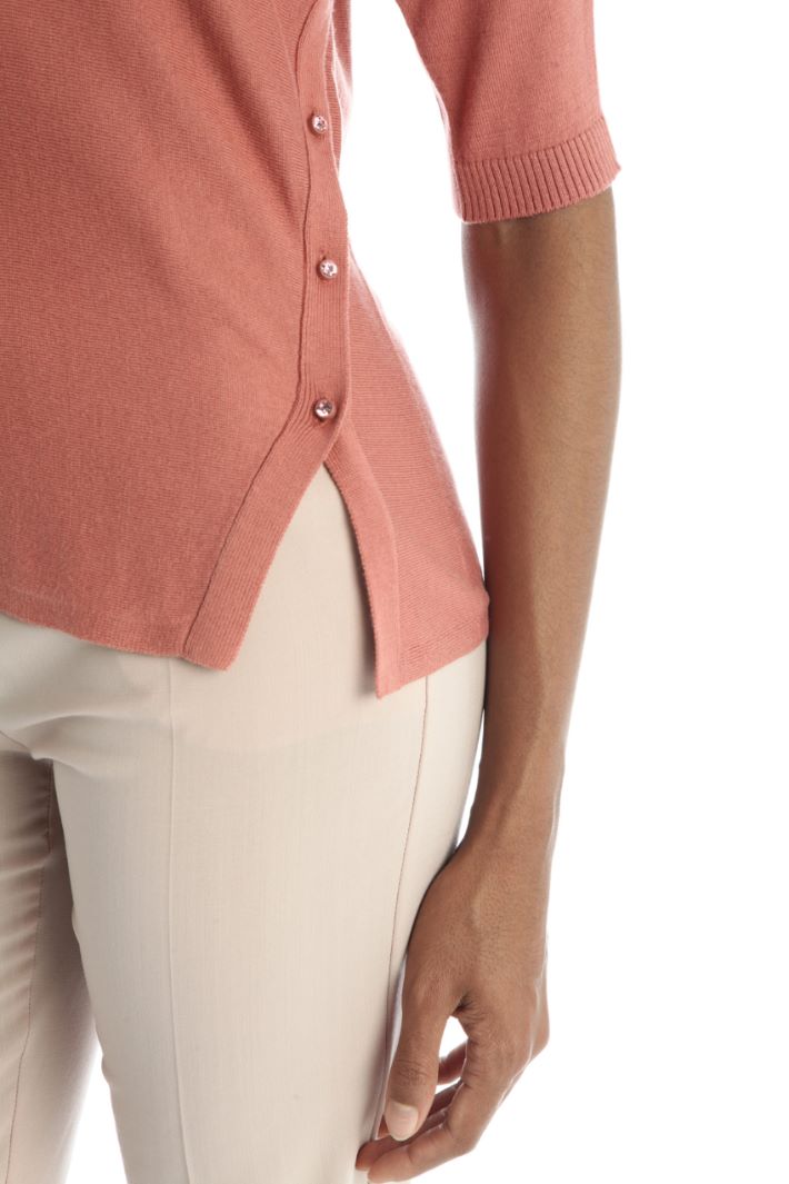 Maglia in filato di cotone - ROSA - Fashion Market - 3