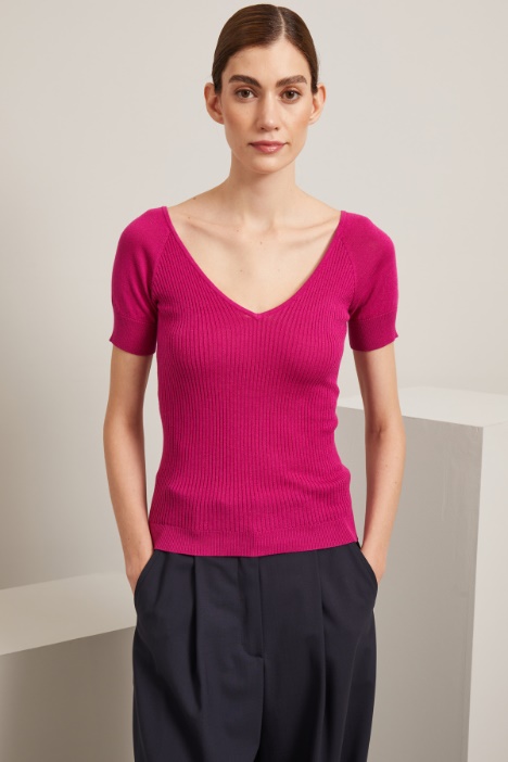 Maglia con scollo a V - Fashion Market