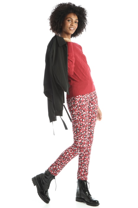 Maglia semiaderente jacquard - Fashion Market