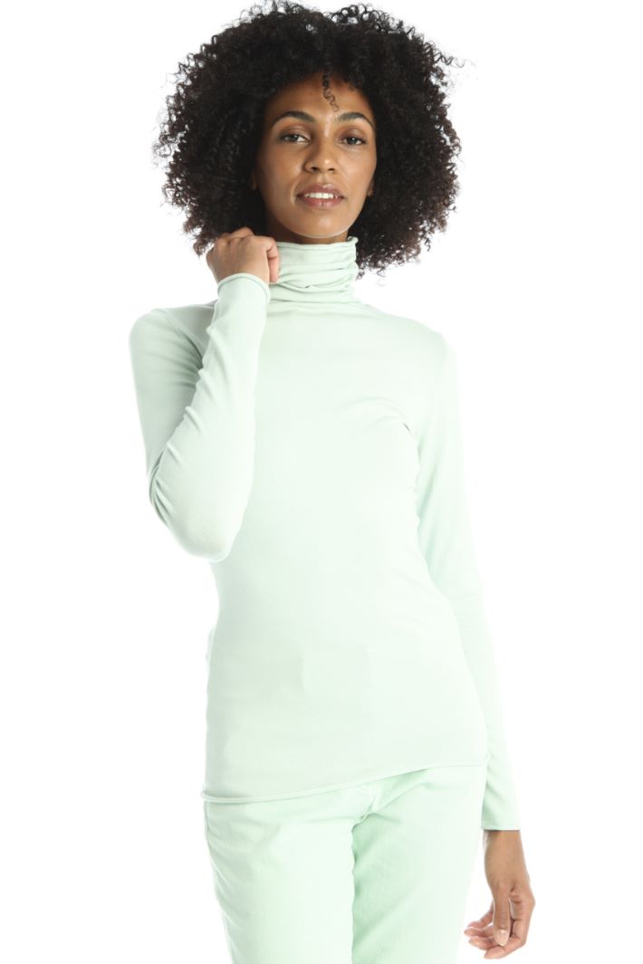 Dolcevita in viscosa - VERDE PASTELLO - Fashion Market