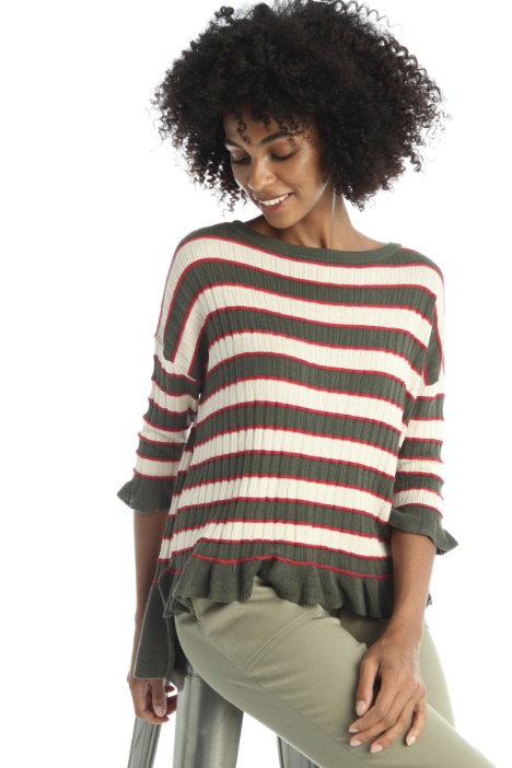 Maglia con fondo asimmetrico - Fashion Market