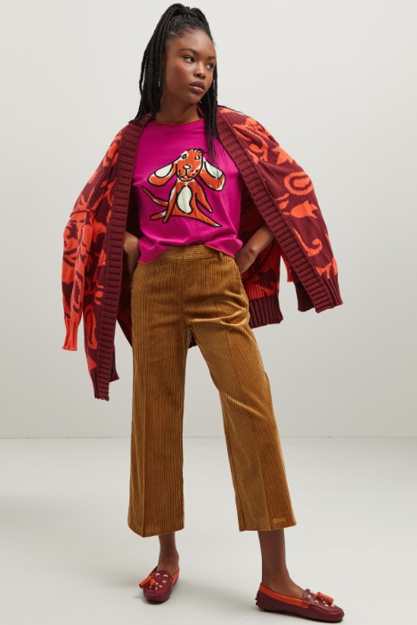 Maglia con profili a contrasto - Fashion Market