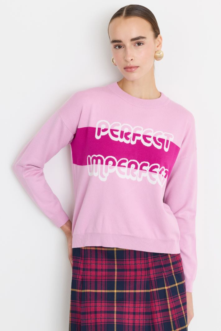 Maglia con motivo jacquard - ROSA - Fashion Market - 2