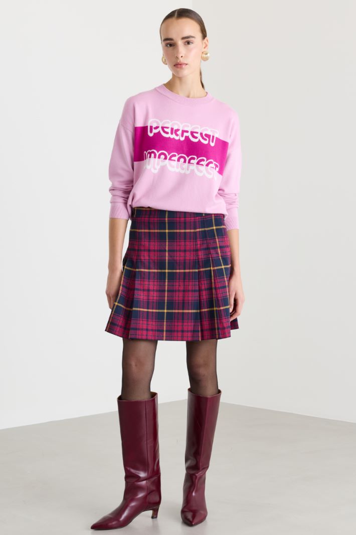 Maglia con motivo jacquard - ROSA - Fashion Market