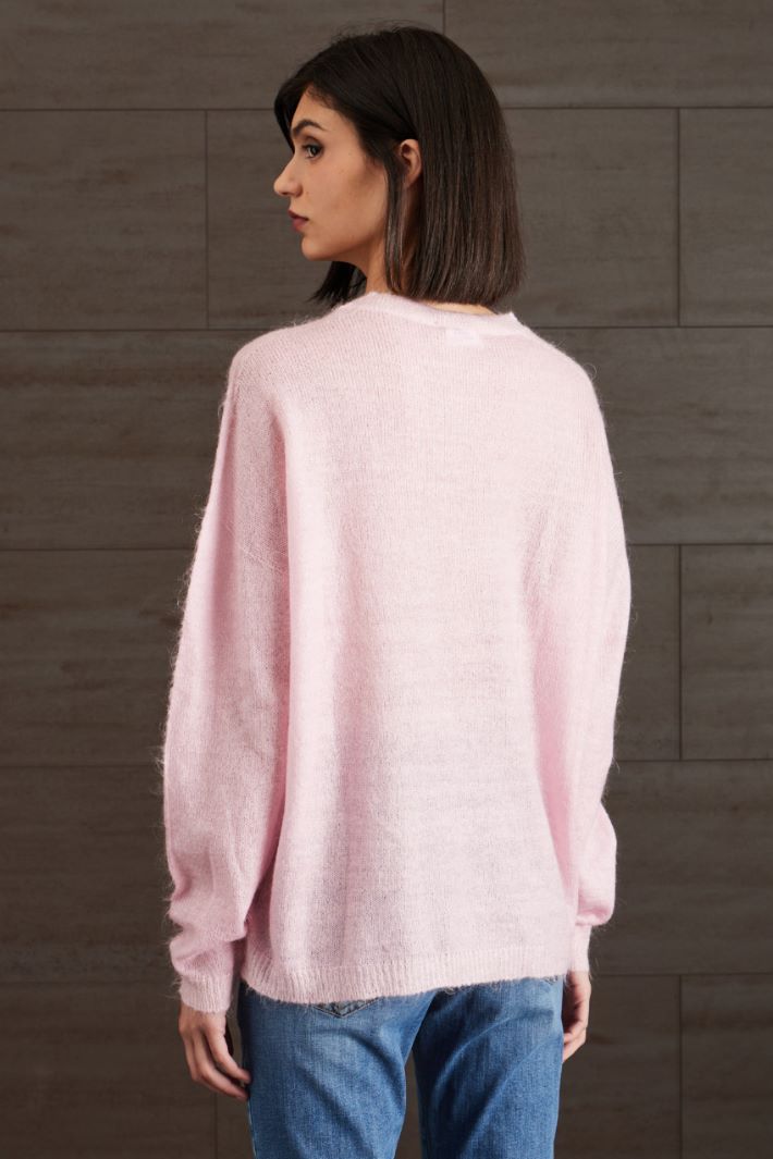 Maglia morbida in mohair - ROSA BABY VIOLA - Fashion Market - 4